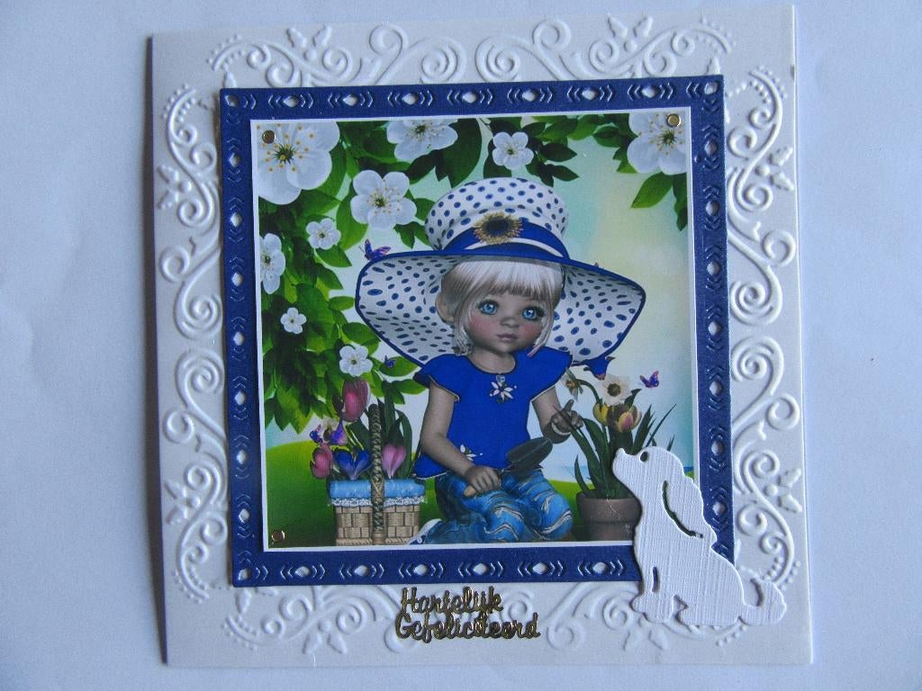 MEISJES Gefeliciteerd kaartje 1142, Ophalen of Verzenden, Nieuw, Overige thema's