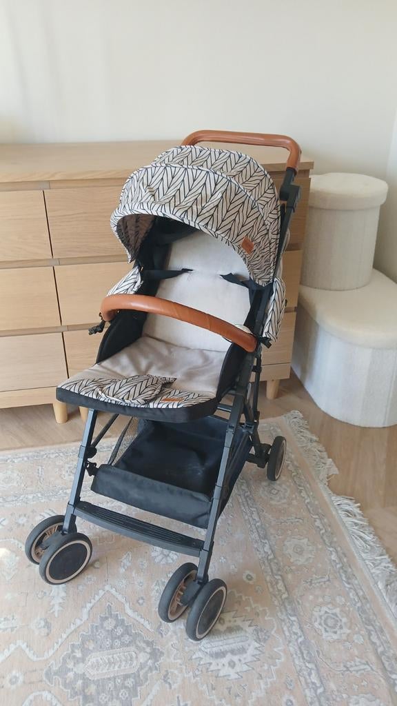 Compacte vliegtuig buggy met voetenzak en grote zonneklep, Ophalen, Zo goed als nieuw, Overige merken, Verstelbare rugleuning