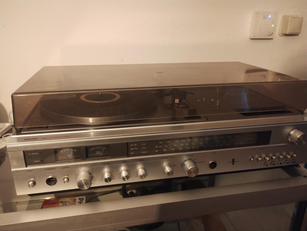Vintage Philips stereo set platenspeler cassette, Ophalen