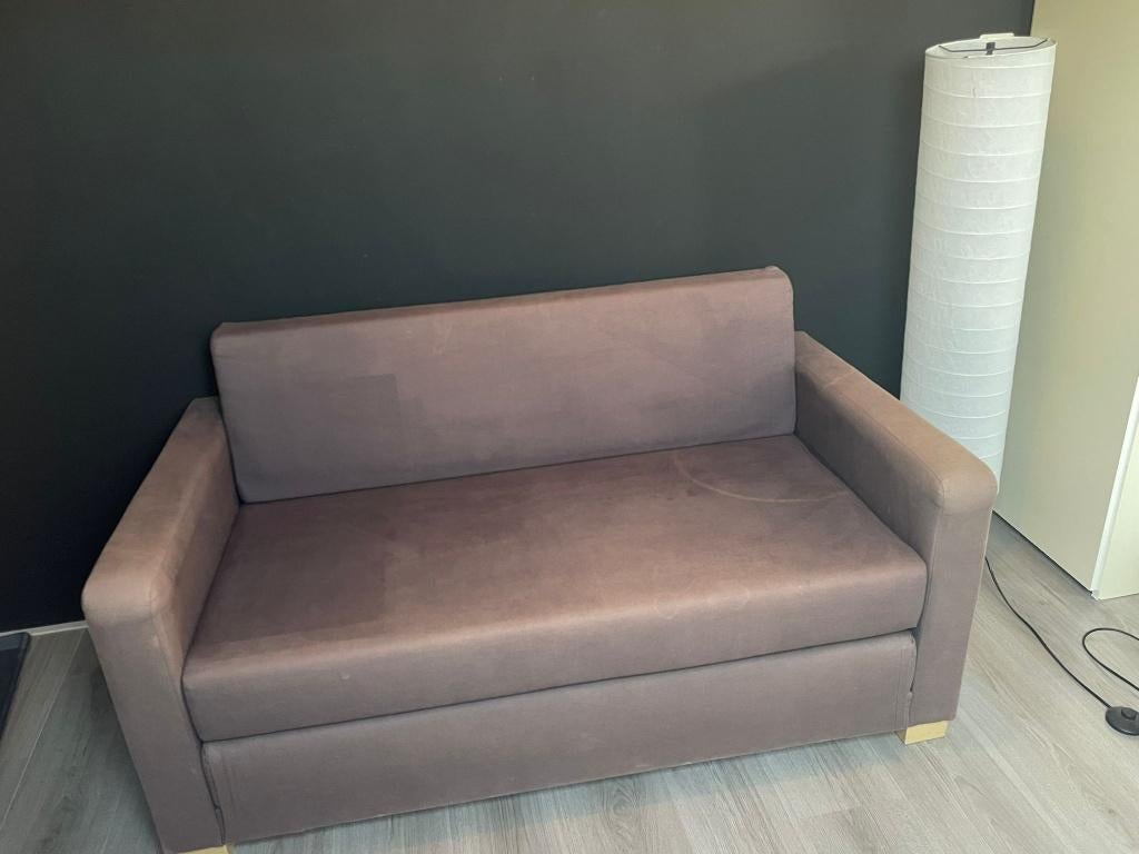 Slaapbank Solsta Ikea: gratis af te halen, Ophalen, Gebruikt, Bruin, Tweepersoons