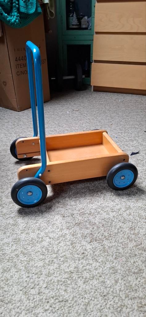 Van Bueren houten loopkar, Ophalen, Gebruikt, Overige typen, Met wieltjes