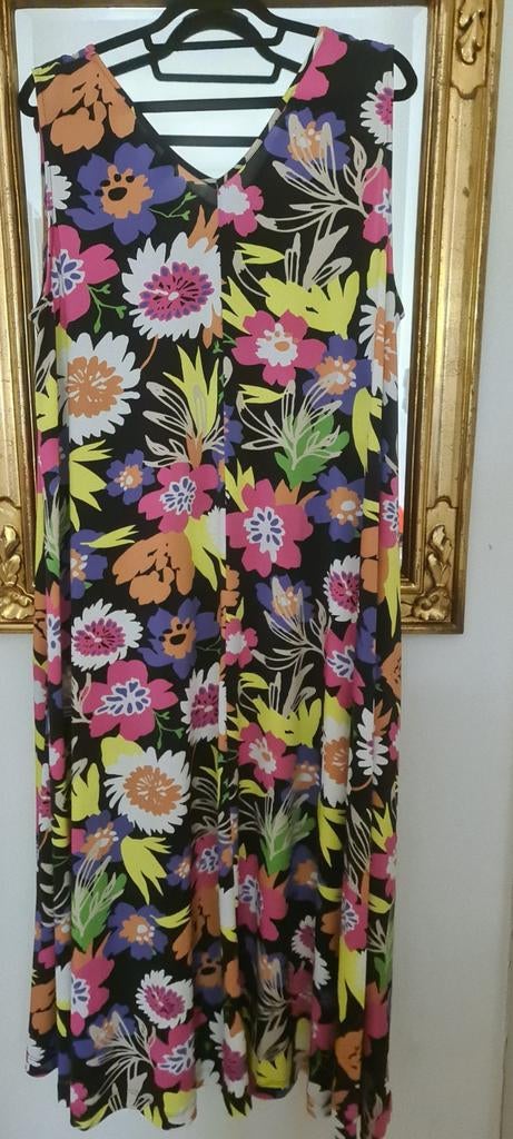 Nieuwe jurk Yoek XL 50 / 52 bloemen gebloemd dress travel, Yoek, Nieuw, Ophalen of Verzenden, Jurk