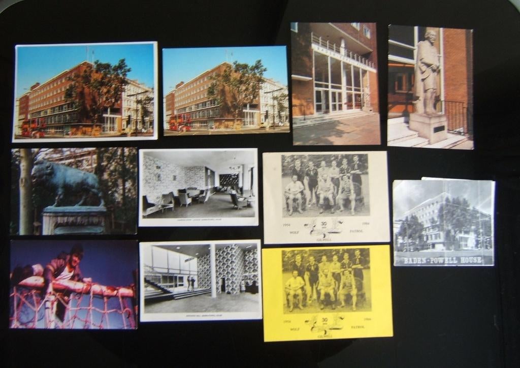 11 scouting padvinders ansichtkaarten Gilwell + BP house, Verzamelen, Scouting, Gebruikt, Overige typen, Verzenden