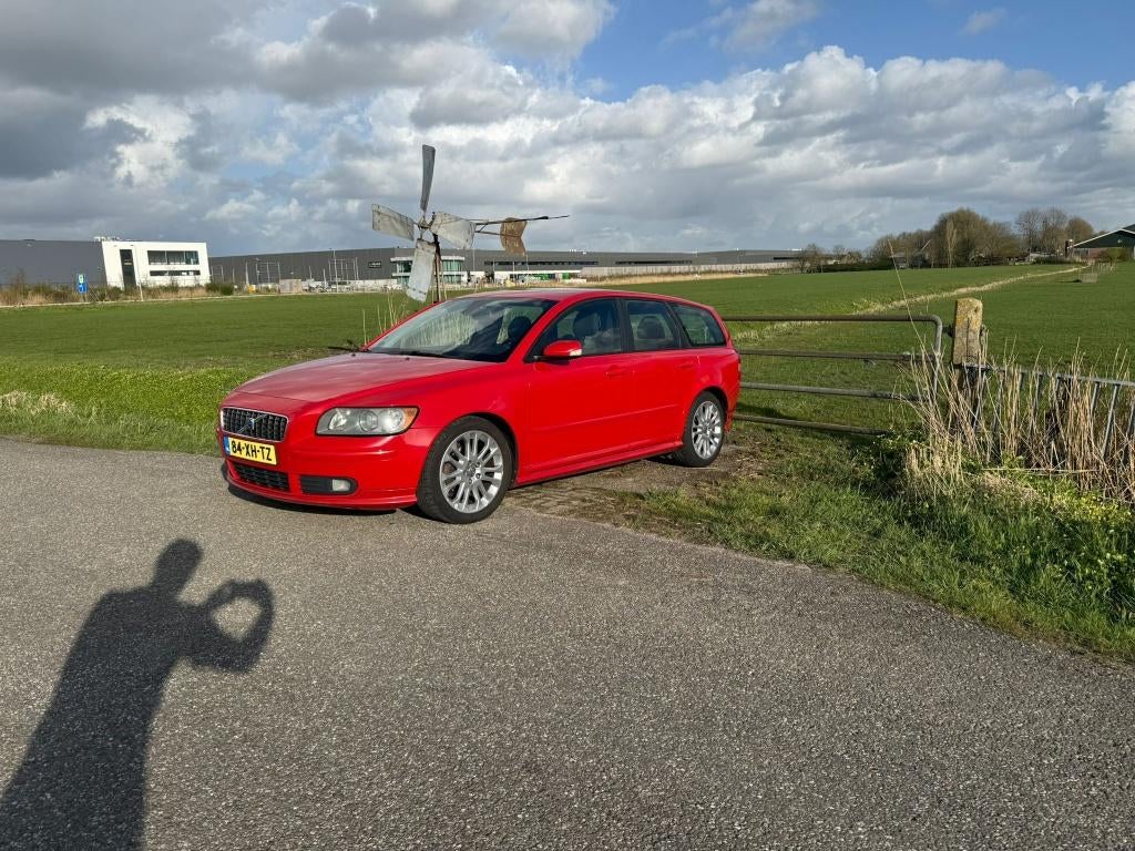 Volvo V50 1.8 2007 Rood, Voorwielaandrijving, 125 pk, 1281 kg, 4 cilinders