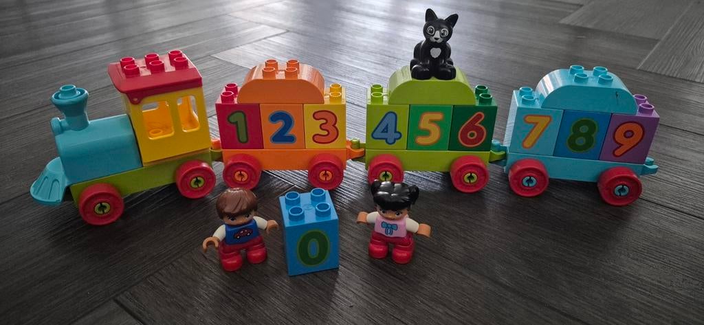 LEGO Duplo Getallentrein 10847 - Zo goed als nieuw, compleet, Ophalen of Verzenden, Zo goed als nieuw