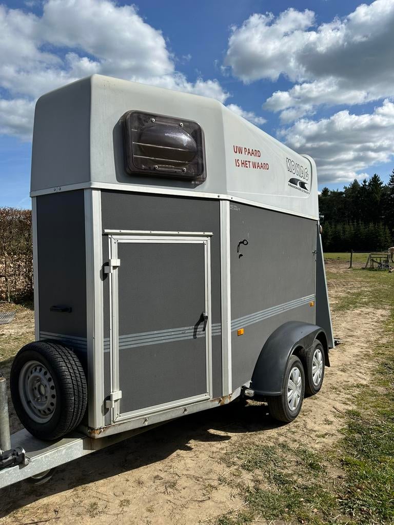 1,5 paards konag trailer, Dieren en Toebehoren, Ophalen, Gebruikt, Overige materialen, 1½-paards trailer