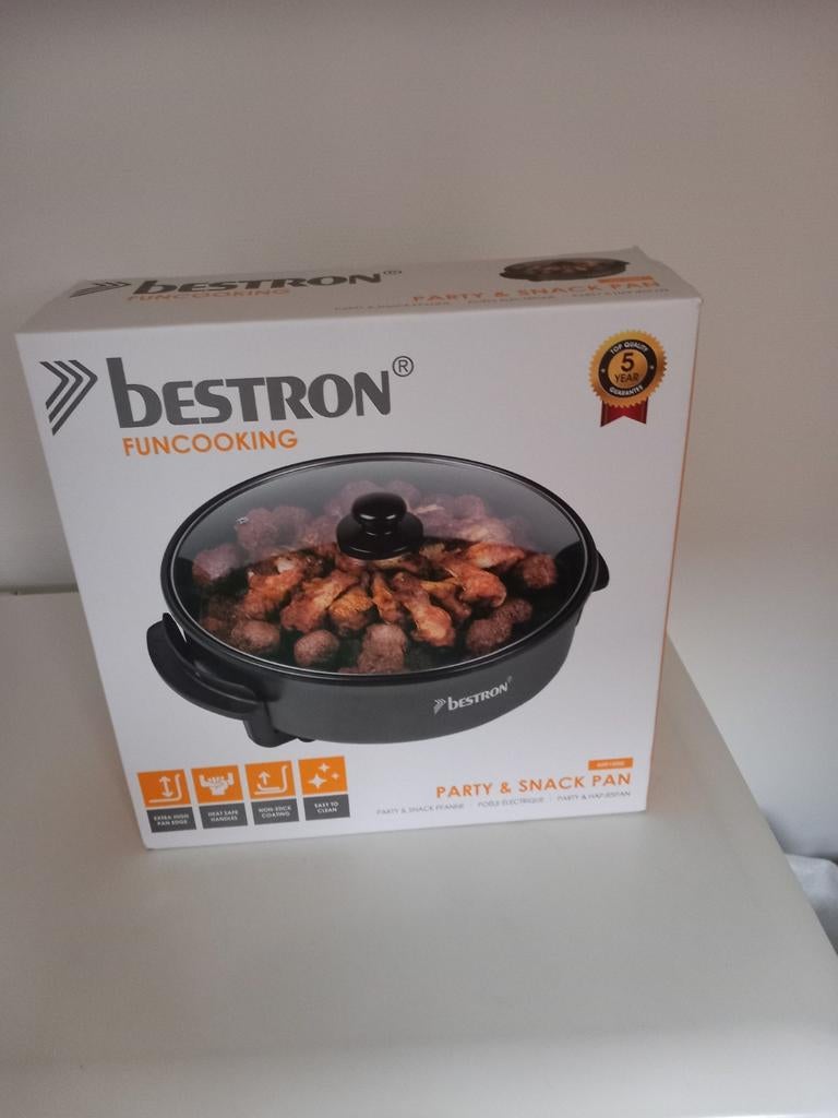 Bestron snack en hapjespan nieuw in doos, Ophalen of Verzenden, Nieuw, 4 t/m 7 personen