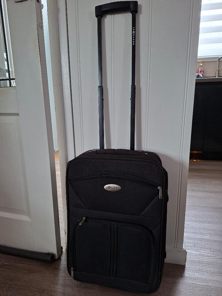 Gratis handbagage trolley koffer, Ophalen, 50 tot 60 cm, Hard kunststof, Zo goed als nieuw