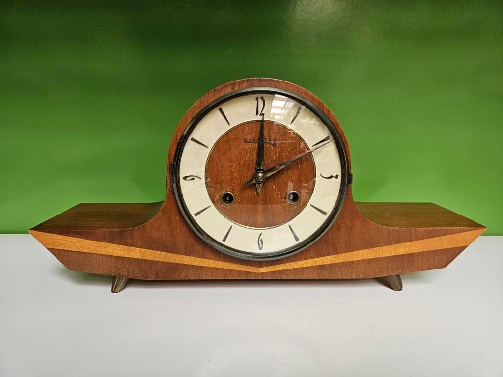 Kienzle schoorsteenklok / pendule / tafelklok, Antiek en Kunst, Ophalen of Verzenden