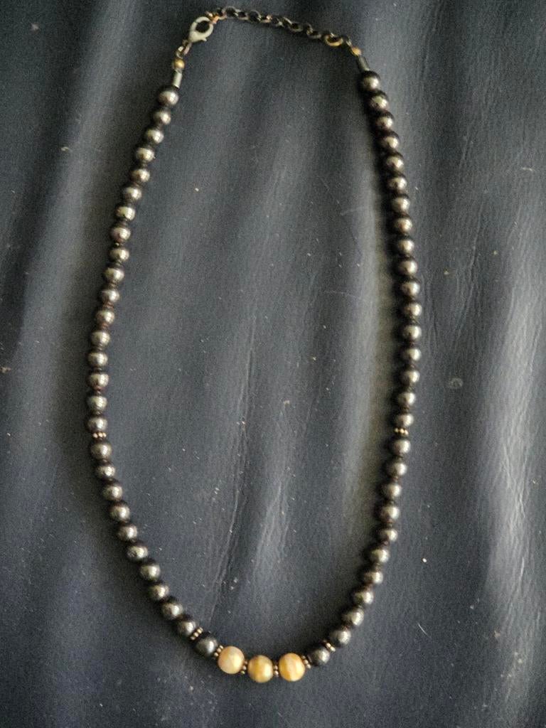 Mooie ketting van de Wereldwinkel, Ophalen, Gebruikt, Zwart, Overige materialen