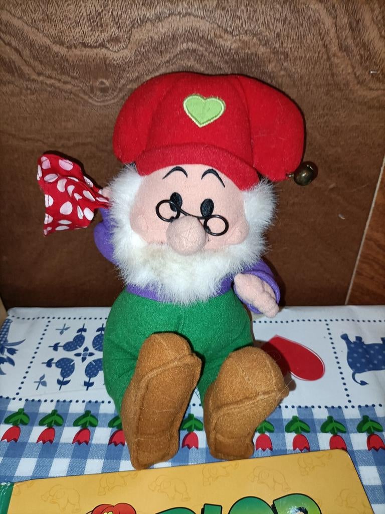 Kabouter Plop knuffel 25 cm + boek Touwtrekken*, Ophalen of Verzenden, Zo goed als nieuw, Overige typen