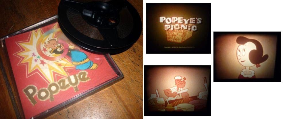 8mm film "Popeye Picnic" - kleur - silent - 60 mtr, Ophalen, 8mm film