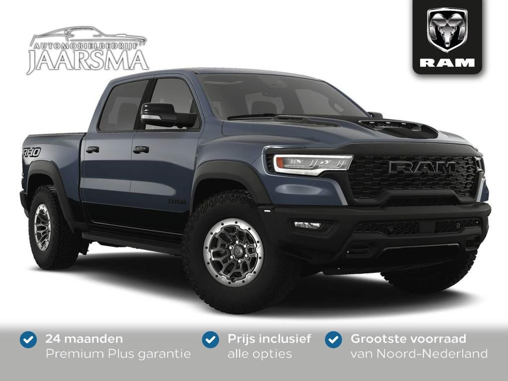 Dodge Ram 1500 RHO 549pk Hurricane High Output CrewCab BPM-v, Automaat, Zwart, Blauw, 24 maanden