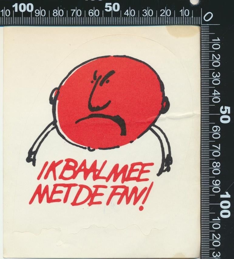 Sticker: FNV - Ik baal mee met de FNV (2), Ophalen of Verzenden, Zo goed als nieuw, Bedrijf of Vereniging