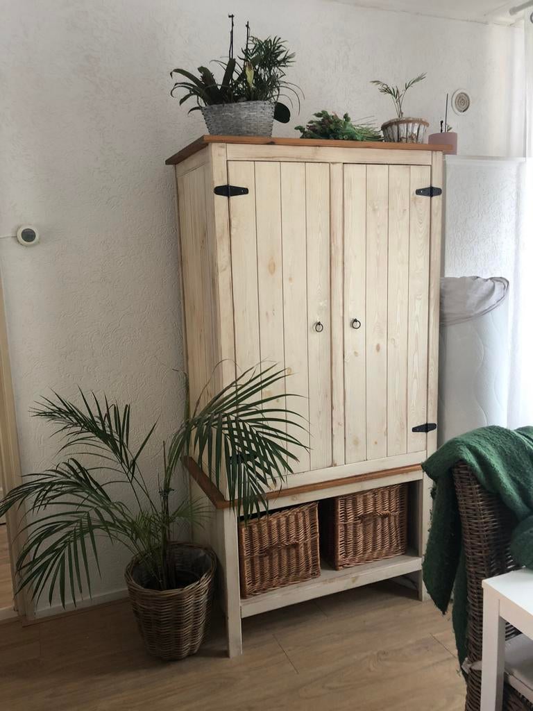 Kast landelijk met manden, Ophalen, Zo goed als nieuw, 170 cm of meer