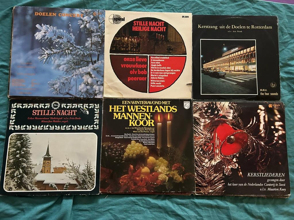 27 LP's Kerstmuziek Koor (ook per stuk te koop), Diversen, Kerst, Ophalen of Verzenden, Gebruikt