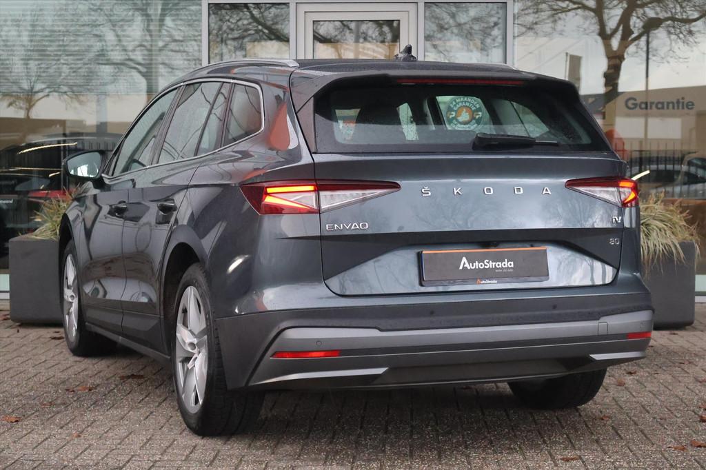 Skoda Enyaq Iv 80 Navigatie I Camera I Carplay I DAB I LED |, Gebruikt, 95 pk, Met garantie (alle), Leder en Stof