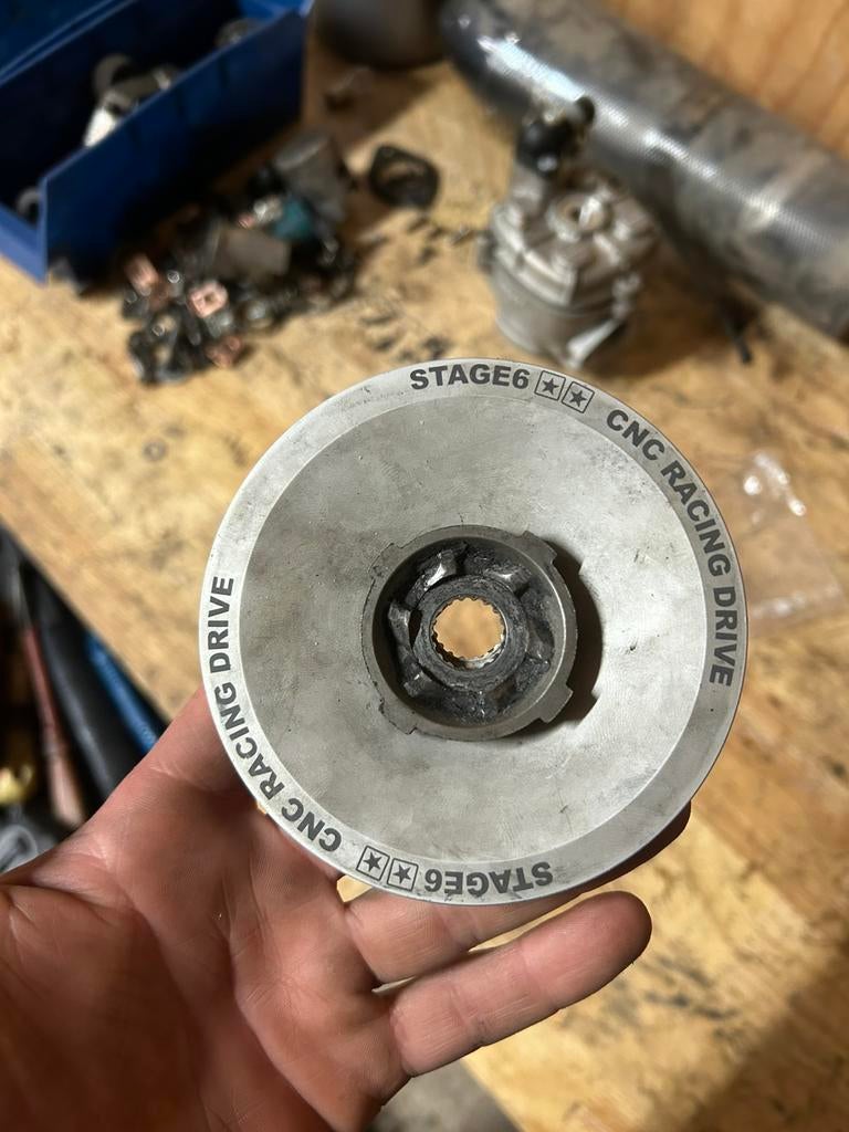 50-70 piaggio starterkrans cnc racing stage 6, Ophalen of Verzenden