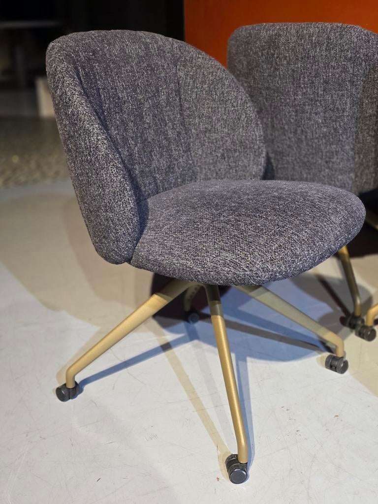 Leolux Baani Twist set van 4, Ophalen, Zo goed als nieuw, Zwart