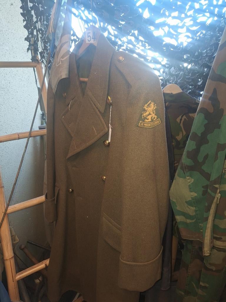 Wollen lange jas, Verzamelen, Militaria | Algemeen, Ophalen of Verzenden, Landmacht, Nederland, Kleding of Schoenen