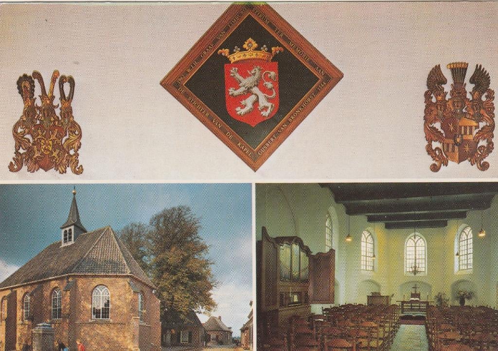 BRONKHORST Ned. Herv. Kapel, Verzamelen, Ansichtkaarten | Nederland, Verzenden, 1960 tot 1980, Gelopen, Gelderland