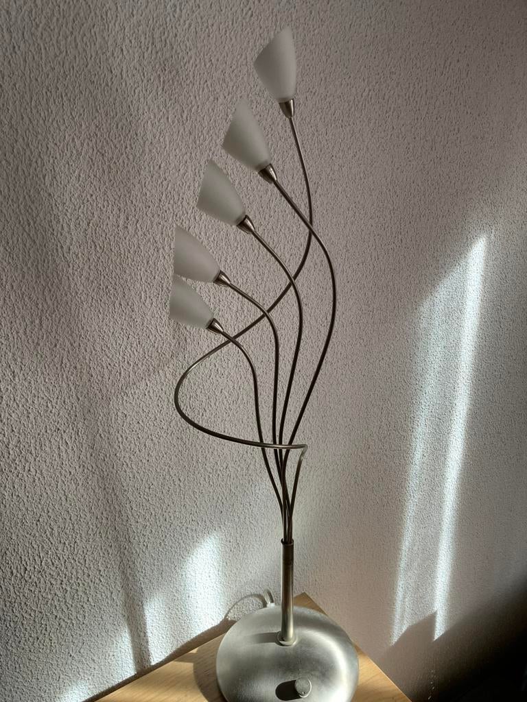 Tafel lamp, Ophalen of Verzenden, Gebruikt, Metaal, Minder dan 50 cm