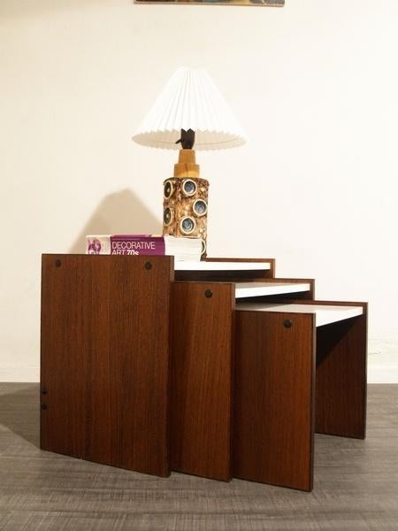 Pastoe jaren 60 bijzettafeltjes Cees Braakman vintage design, Ophalen