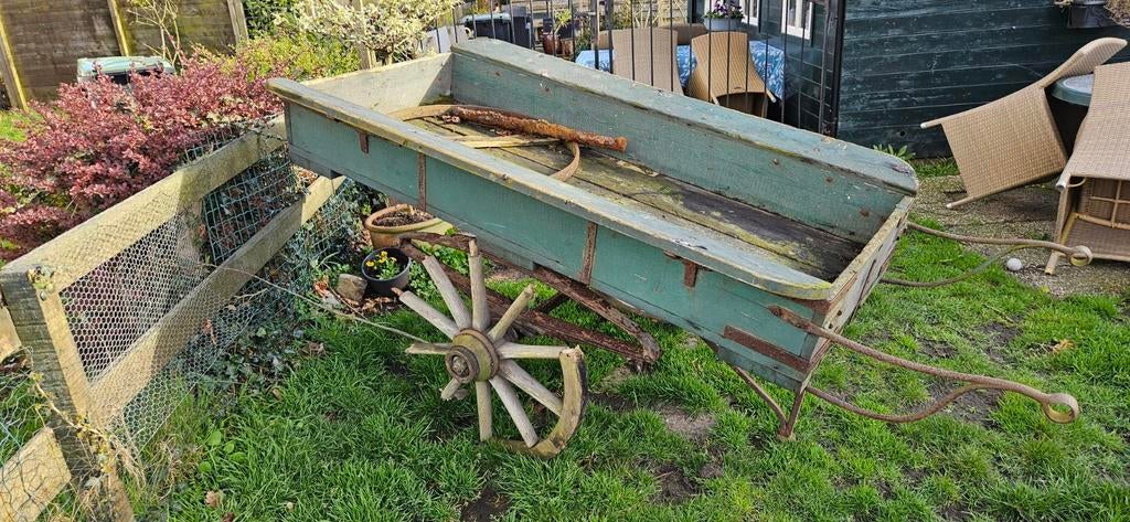 Oude handkar, Ophalen, Gebruikt