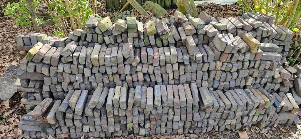 Mooie oude KLINKERS | Dikformaat | 7 Duimers | 24m2 beschikb, Ophalen, Overige materialen, Gebruikt, Klinkers