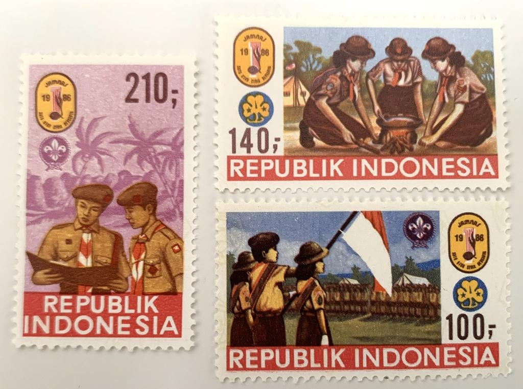Indonesië 1986 Jambore Nasional (018), Ophalen of Verzenden, Postfris, Zuidoost-Azië