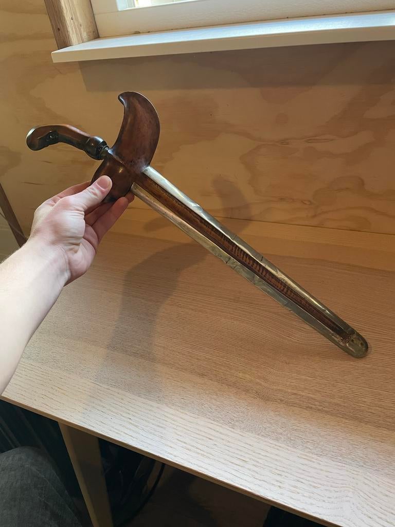 Antieke Indonesische Kris - Handgemaakt met Houten Schede, Ophalen of Verzenden