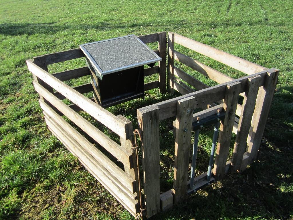 Schapenhekjes, voerbakken, warmte lamp, Ophalen, Gebruikt