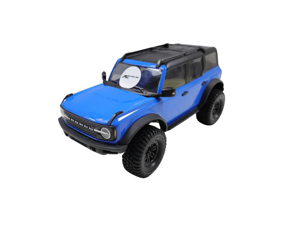 Traxxas TRX-4M Ford Bronco blauw 1/18 rc auto, Hobby en Vrije tijd, Modelbouw | Radiografisch | Auto's, Ophalen of Verzenden, Gebruikt