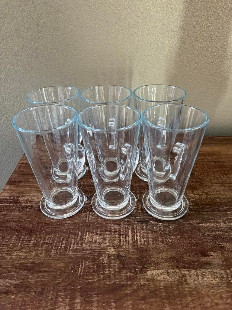 Latte macchiato glazen, Glas of Glazen, Ophalen of Verzenden, Overige stijlen, Glas