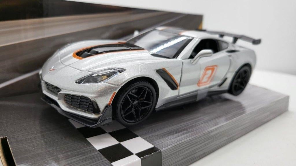 Chevrolet Corvette ZR1 Grijs 2019 1:24, Ophalen of Verzenden, Nieuw, Auto, Motormax