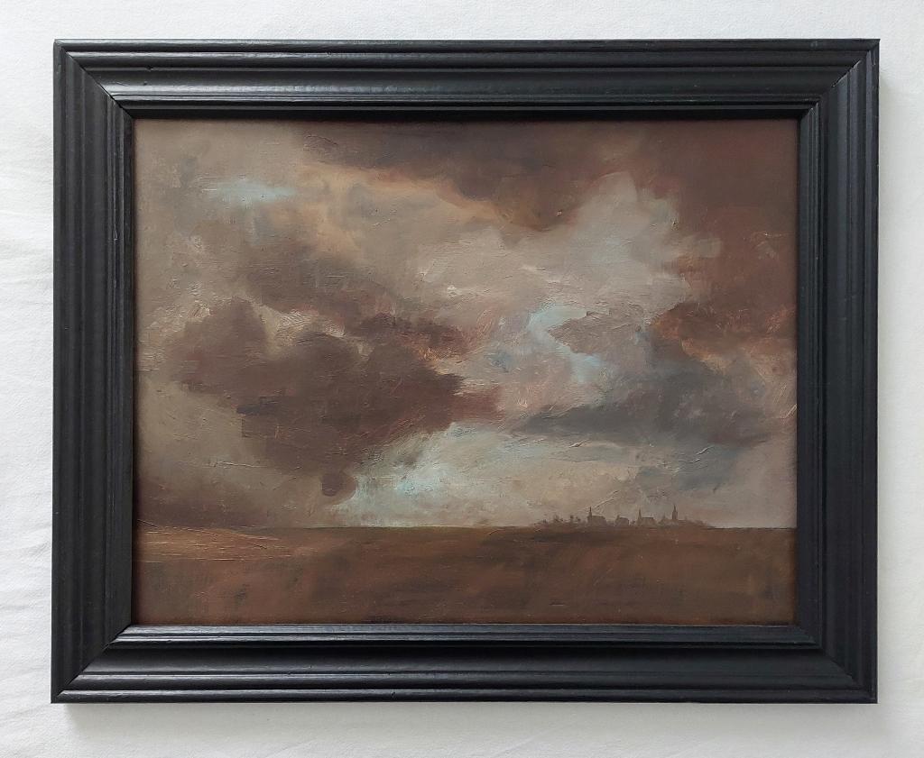 Schilderij van Weesp - Olieverf, Ophalen of Verzenden