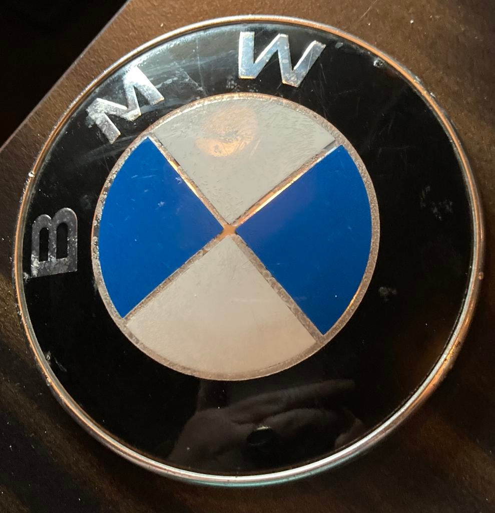 Vintage collectible BMW embleem Milano Bomisa Metaal, Verzenden, Gebruikt, Auto's