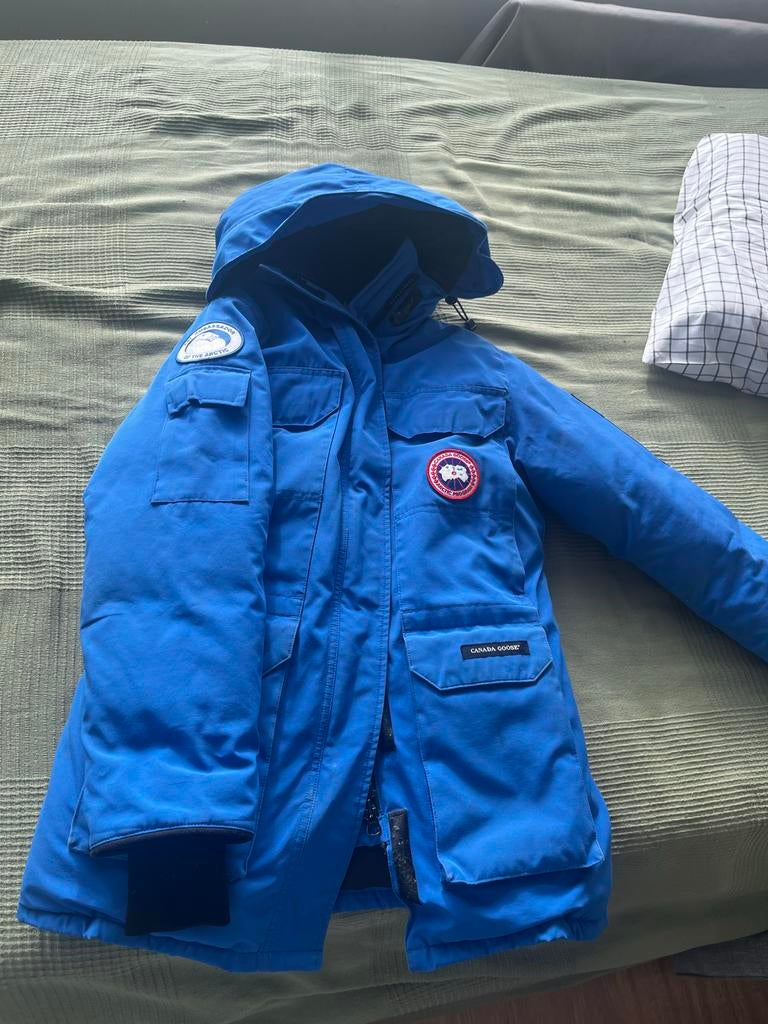 Canada Goose Expedition Parka - Blauw - Maat S, Ophalen of Verzenden, Zo goed als nieuw, Maat 36 (S), Blauw