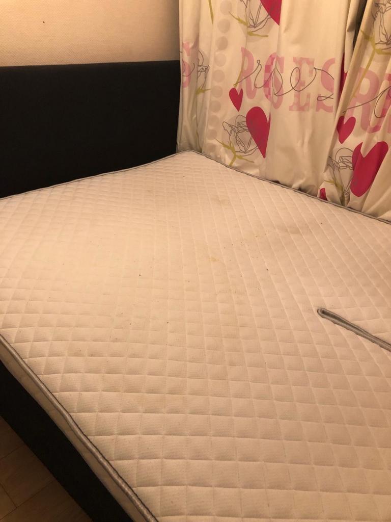 Boxspring Swiss Sense 180x200 met topping, Huis en Inrichting, Slaapkamer | Boxsprings, Gebruikt, Zwart, Tweepersoons, Ophalen of Verzenden