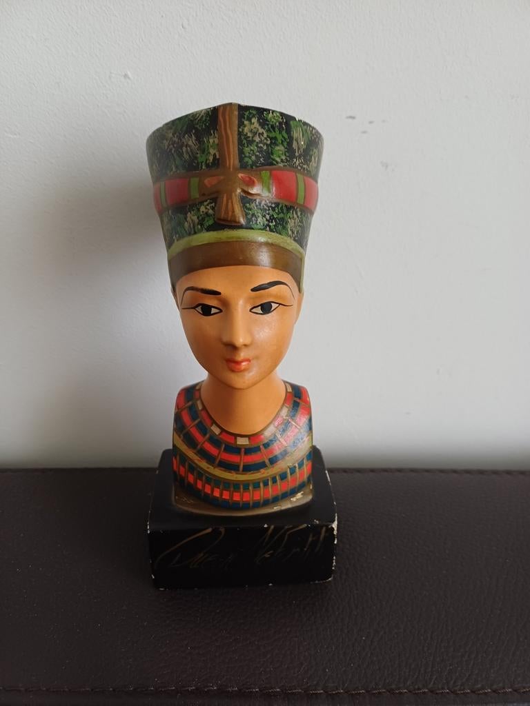Nefretete borstbeeld - Oud Egyptisch museum souvenir, Verzamelen, Ophalen of Verzenden, Gebruikt, Mens