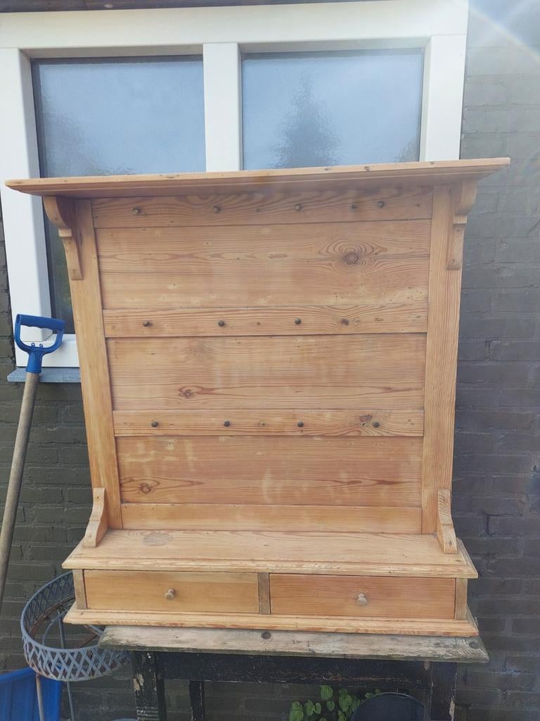 Antiek grenen wandmeubel, Antiek en Kunst, Antiek | Meubels | Kasten, Ophalen