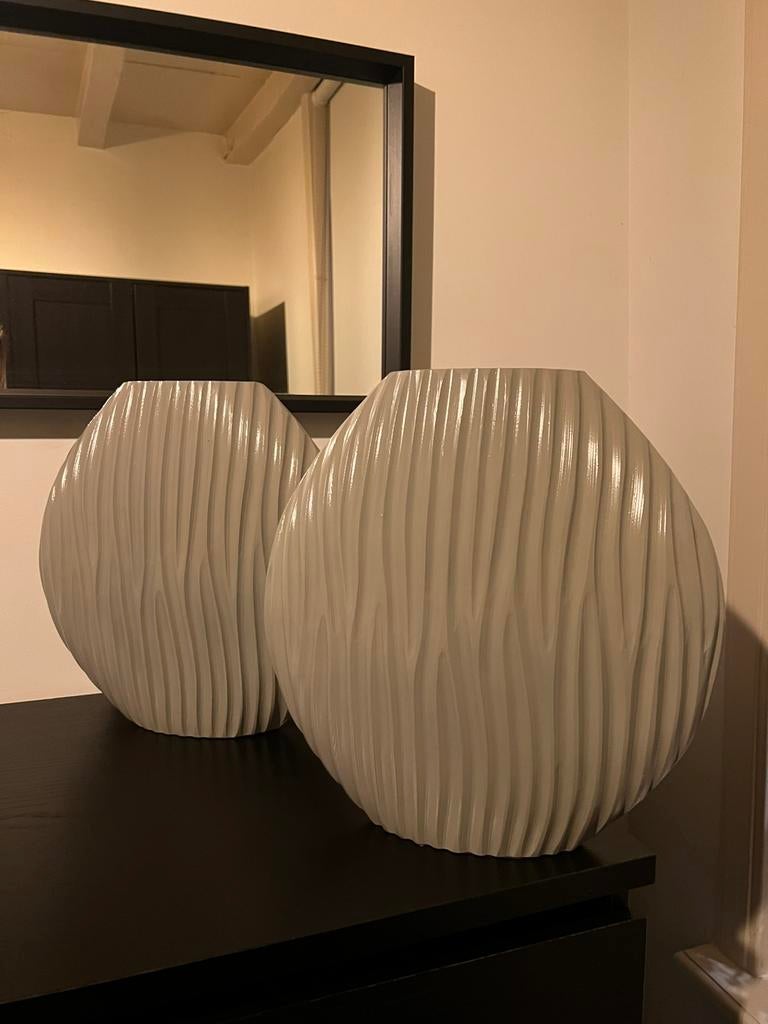 2x vaas, Ophalen, Overige kleuren, Aardewerk of Porselein, Zo goed als nieuw