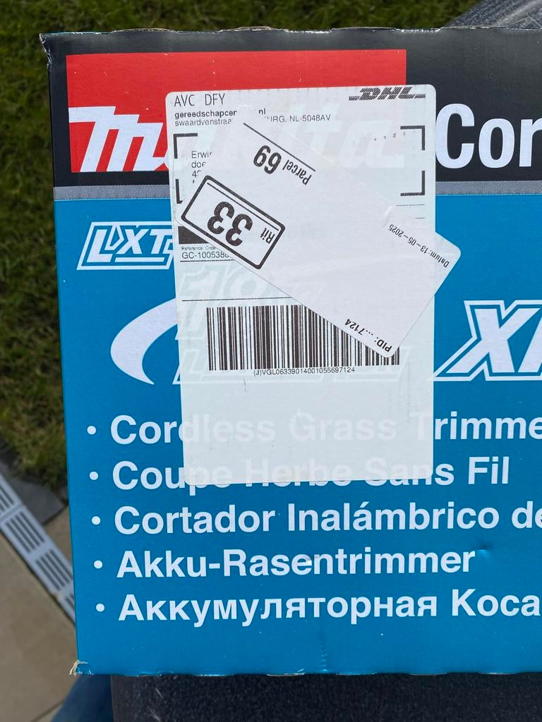 Makita DUR193z Accu Grastrimmer - Z.G.A.N. met garantie, Ophalen, Zo goed als nieuw, Accu, Makita