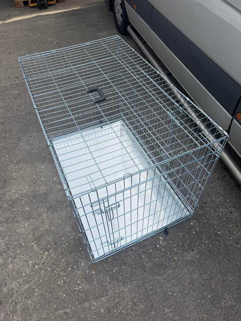 Hondenbench zilver 120cm NIEUW, Ophalen of Verzenden, Nieuw