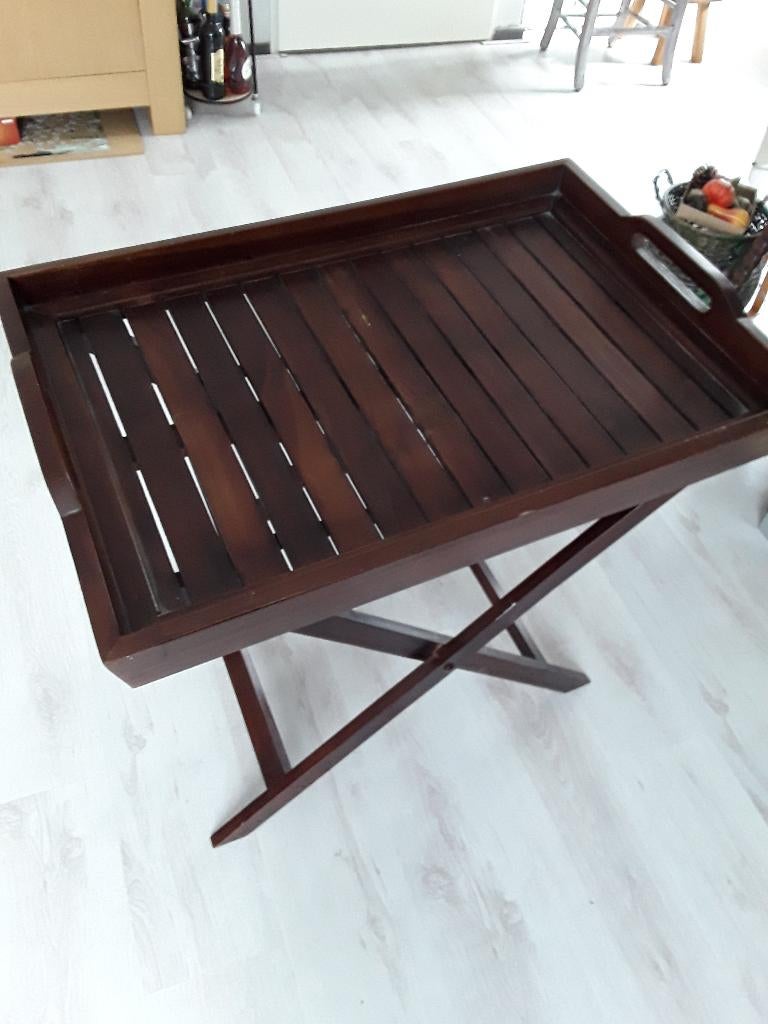 Mooie butler tray, Huis en Inrichting, Woonaccessoires | Dienbladen, Ophalen, Gebruikt, Rechthoekig, Hout