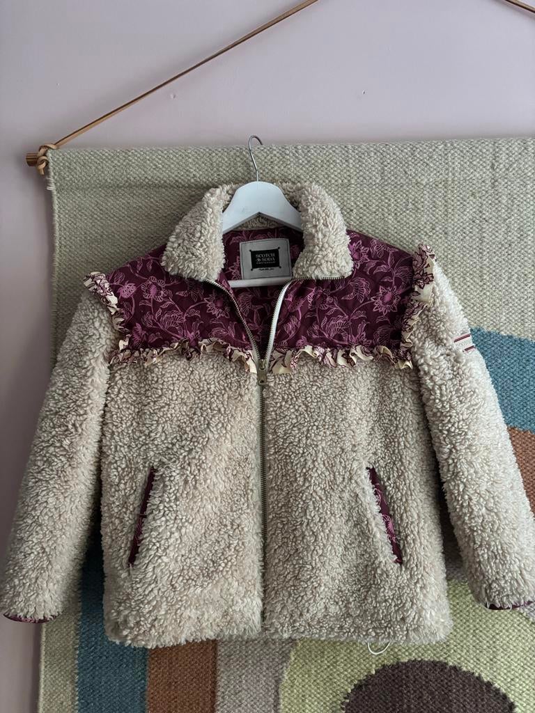 Scotch & Soda teddy jas meisje maat 134, Ophalen of Verzenden