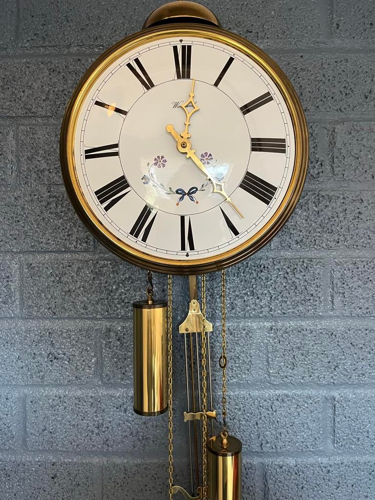 Warmink Klok - Klassieke Wandklok met Slinger en Gewichten, Ophalen