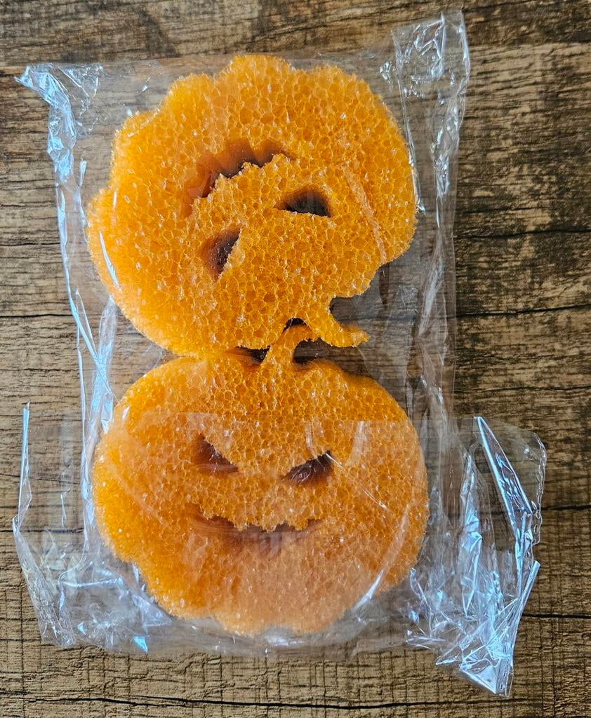 HALLOWEEN POMPOEN SPONSJES, Ophalen of Verzenden, Nieuw
