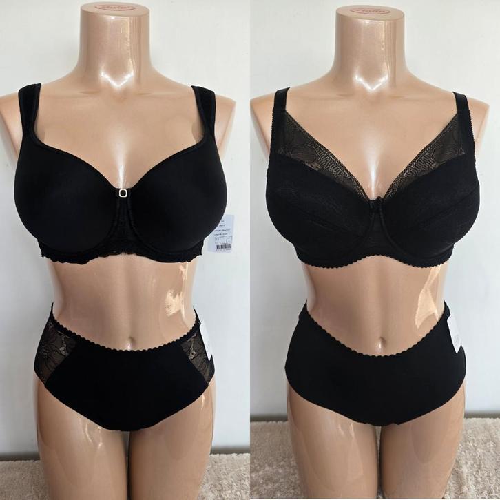 Nieuw plaisir spacer bh 80d 90d 80e 90e 80f 85f 80g 85g 90g, ., Zwart, Ophalen of Verzenden, BH