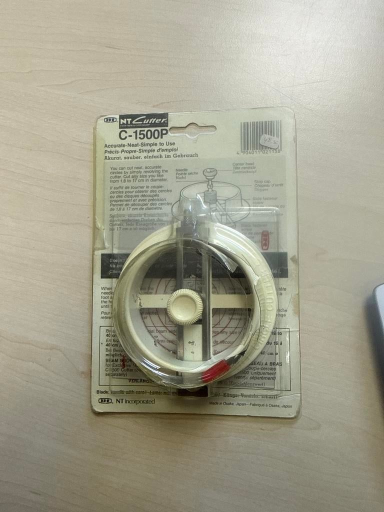 Cirkelsnijder 1.9-17cm voor knutselen en hobby, Ophalen of Verzenden, Nieuw, Gereedschap of Toebehoren